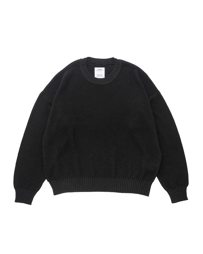 【SATIIIZ】Yer Basic Overfit Knit Mesh Knit Hoodie | Saturdays NYC